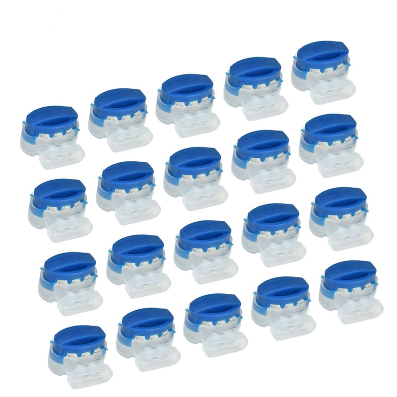 Set 20 bucăți conectori de cablu pentru Automower, conectori/terminale Gardena (4089-20) pentru robotul de tuns iarba R40Li / R70Li