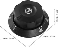 PRETYZOOM 2db Sütő és Fritőz Termosztát Gomb Precíz Hőmérséklet Szabályozás 6