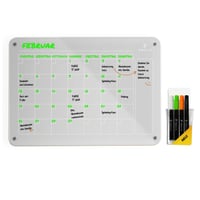 Calendar Magnetic din Acril PREVIS A3 (40x30 cm) cu 4 Markere - Planner Lunar Ștersibil, Calendar Magnetic Transparent pentru Frigider - Organizator Familial 2