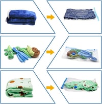 Priksia Vákuum Tárolósátor Szett 6 db - 2 XL + 2 L + 2 M Méret, Légmentes Szelep 4