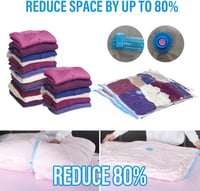 Priksia Vákuum Tárolósátor Szett 6 db - 2 XL + 2 L + 2 M Méret, Légmentes Szelep 3
