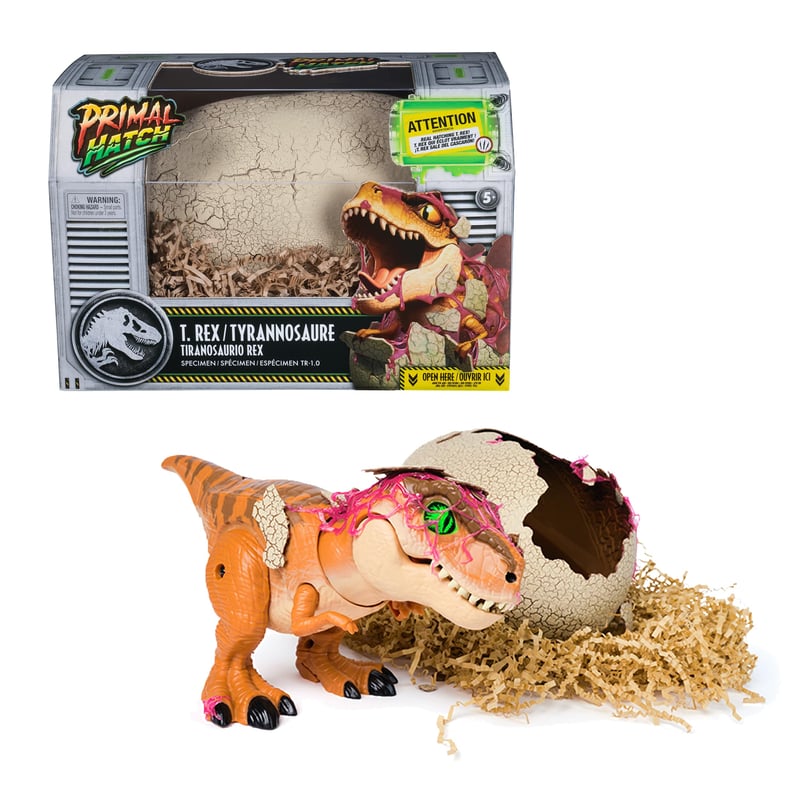 Jucărie interactivă Jurassic World T-Rex în ou Primal Hatch - de la 5 ani