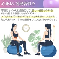 Minge de echilibru pentru Yoga și Gimnastică Primasole cu pompă, Fitness, Pilates, pentru acasă și birou, 65 cm, Negru 3