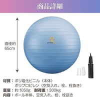 Minge de echilibru pentru Yoga și Gimnastică Primasole cu pompă, Fitness, Pilates, pentru acasă și birou, 65 cm, Negru 7