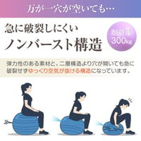 Minge de echilibru pentru Yoga și Gimnastică Primasole cu pompă, Fitness, Pilates, pentru acasă și birou, 65 cm, Negru 4