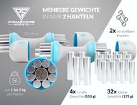 Primecore Sports állítható súlyzó szett 2x1-5kg szürke-kék 2