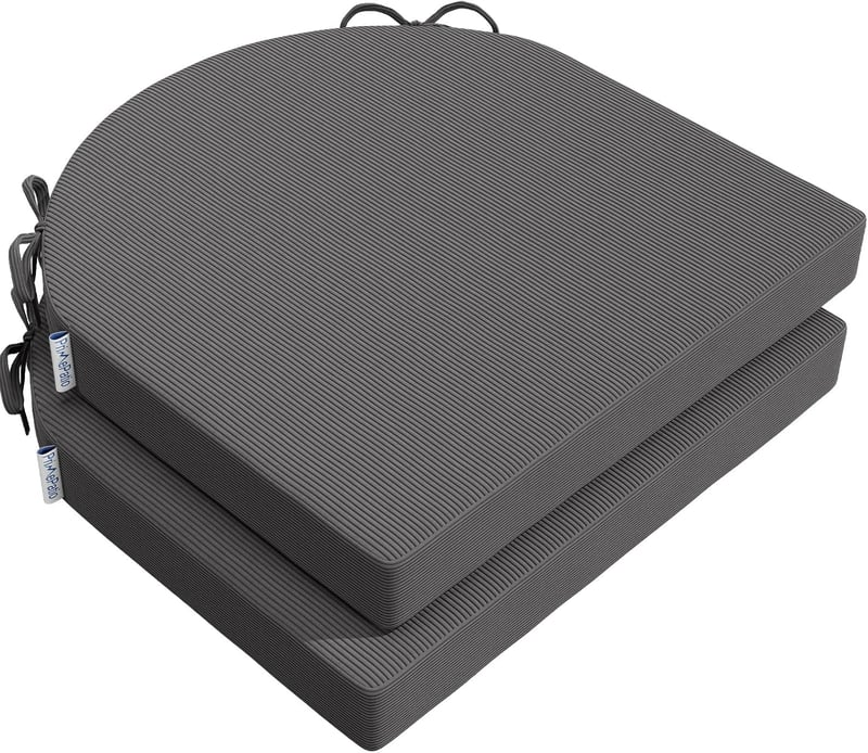 PRIMEPATIO 3002 Ülőpárna szett 2db 50x50cm U alakú sötétszürke