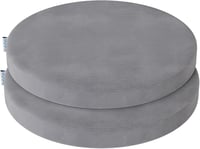 PRIMEPATIO Kerek Ülőpárna Szett 2db Világosszürke 40x40x5cm 1