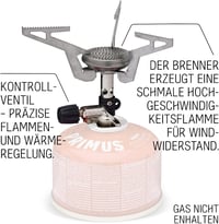 PRIMUS Express Gázfőző Kemping Túrázás Outdoor Főzőlap Izobután Gáz Rozsdamentes Acél Ezüst 96g 7
