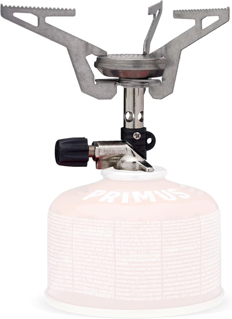 PRIMUS Express Gázfőző Kemping Túrázás Outdoor Főzőlap Izobután Gáz Rozsdamentes Acél Ezüst 96g