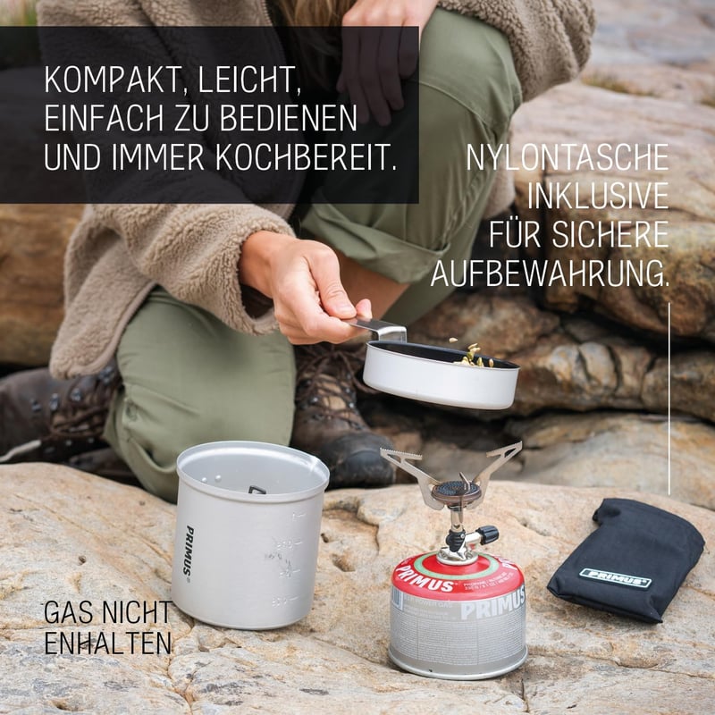 PRIMUS Express Gázfőző Kemping Túrázás Outdoor Főzőlap Izobután Gáz Rozsdamentes Acél Ezüst 96g