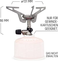 PRIMUS Express Gázfőző Kemping Túrázás Outdoor Főzőlap Izobután Gáz Rozsdamentes Acél Ezüst 96g 4