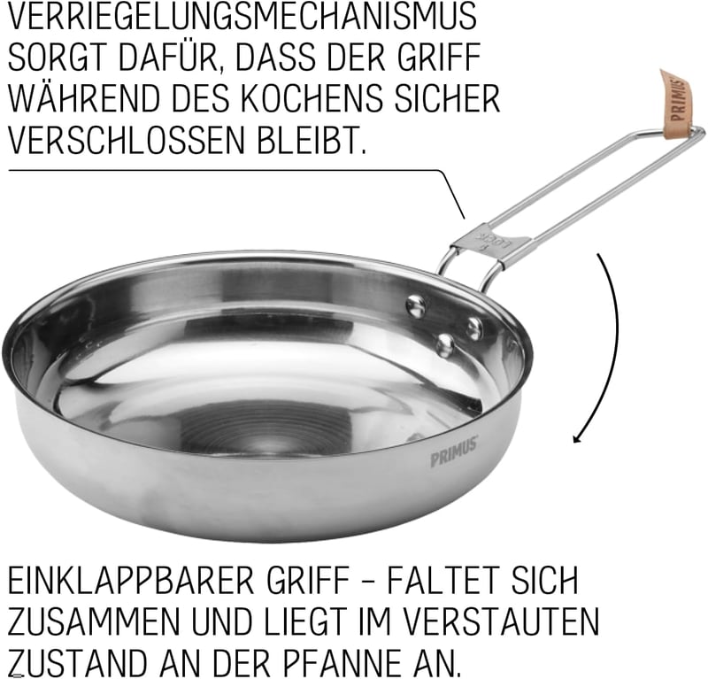 Primus rozsdamentes kempingkészlet 3L fazékkal és 21cm serpenyővel