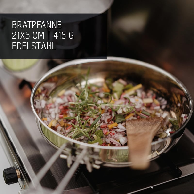 Primus rozsdamentes kempingkészlet 3L fazékkal és 21cm serpenyővel