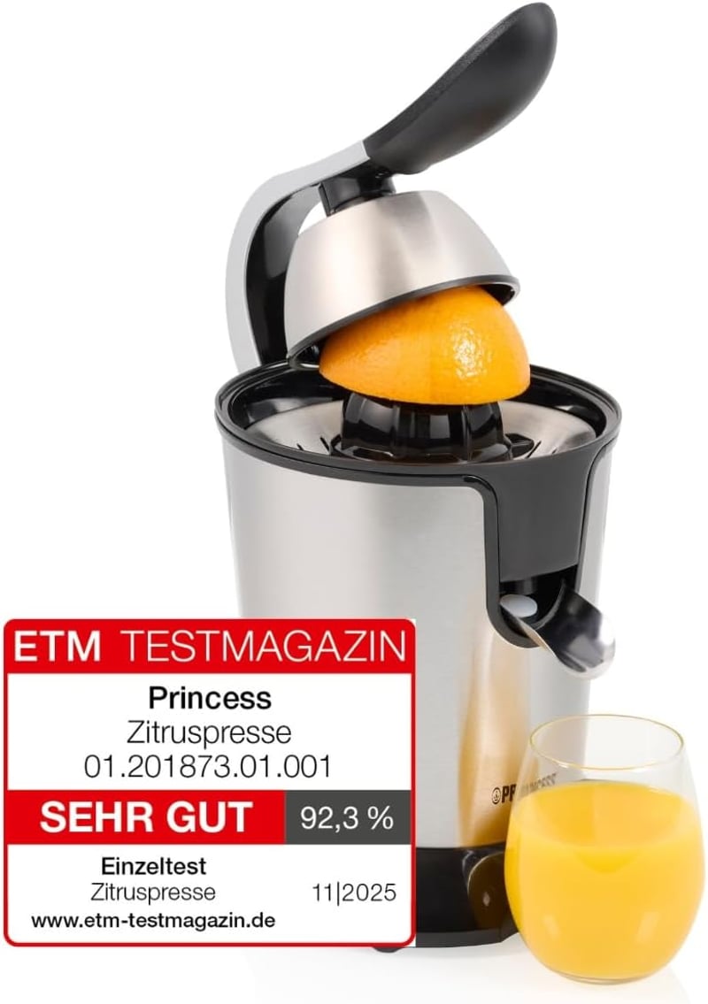 Princess 1000W Rozsdamentes Citruszsákmány Elektromos Préselt Lé Készítő