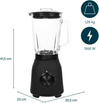 Princess 1000W Turmixgép 1,5L Üveg Kancsóval, 4 Fokozat és Pulse Funkcióval 7