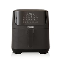 Friteuză cu aer cald digitală Princess 182061, 6,5 L, cu separator, 12 programe, ecran tactil, economie de energie de 60%, gătire fără ulei, negru 1