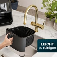 Friteuză cu aer cald digitală Princess 182061, 6,5 L, cu separator, 12 programe, ecran tactil, economie de energie de 60%, gătire fără ulei, negru 8