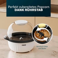 Princess 4,5L Popcorn Készülék Keverőrudas Vaj Olvasztóval és Átlátszó Fedéllel 4