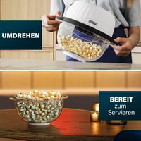 Princess 4,5L Popcorn Készülék Keverőrudas Vaj Olvasztóval és Átlátszó Fedéllel 5
