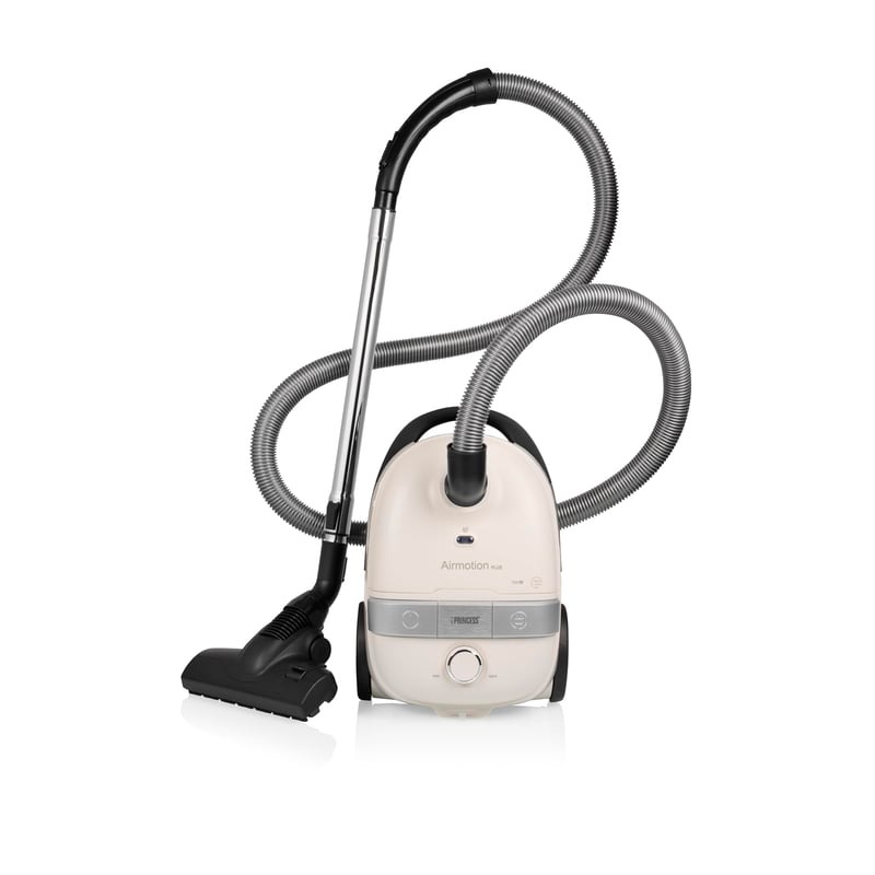 Aspirator cu sac Princess Airmotion Plus 336080 – 4L, 700W, filtru HEPA, rază de acțiune 10m, silențios (68 dB), tub telescopic