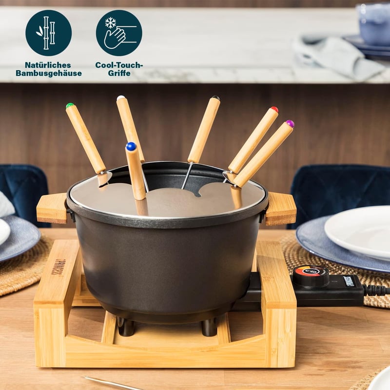 Princess Bamboo Fondue Pure Készlet Bambusz Tálcával