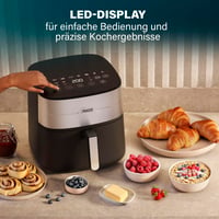 Friteuză cu aer cald Princess Dual Heat 8L XXL, 15 în 1, element de încălzire dublu, fără BPA și PFAS, 2000 W, 182280 5