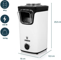Princess Forró Levegős Popcorn Készülék - 3 Perc alatt Friss Popcorn, Zsírszegény Snack 1100W 3