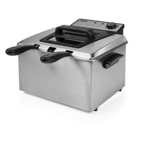 Friteza Princess 185000 – 3270 W, 5 litara, s termostatom, 3 košare za prženje, hladna zona, za 6-7 osoba, sivi metal 1