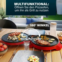Aparat de făcut pizza Princess 115007 – diametru 32 cm, termostat reglabil, funcție de grătar, multifuncțional, max. 200°C 5