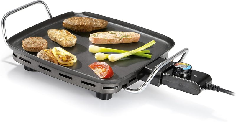 Princess Plancha Chef Mini Classic 1900W 4 személyes grillsütő 28x28cm fekete