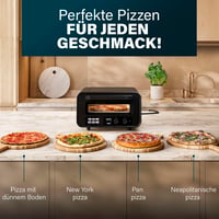 Pec na pizzu Princess Pro Max 112780 – 15 l, 400 °C, 2100 W, digitálny ovládací panel, kameň na pizzu a lopatka, horný/spodný ohrev, časovač, na vnútorné aj vonkajšie použitie 3