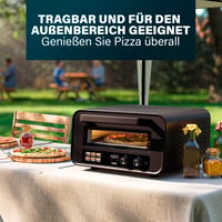 Pec na pizzu Princess Pro Max 112780 – 15 l, 400 °C, 2100 W, digitálny ovládací panel, kameň na pizzu a lopatka, horný/spodný ohrev, časovač, na vnútorné aj vonkajšie použitie 8