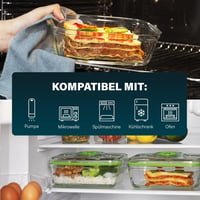 Set de 2 recipiente pentru alimente din sticlă cu vid Princess 492985, cu pompă electrică 3