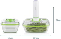 Set de 2 recipiente pentru alimente din sticlă cu vid Princess 492985, cu pompă electrică 2