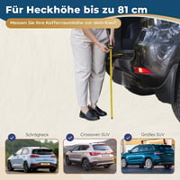 Skladacia psia rampa do auta PRIORPET – dĺžka 174 cm a šírka 38 cm – protišmyková gumová rampa pre veľké psy – kompatibilná s SUV – 85 6