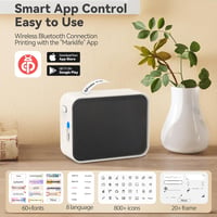 Pristar P15 Bluetooth címkenyomtató, öntapadós, iOS/Android alkalmazás, újratölthető 5
