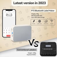 Pristar P15 Bluetooth címkenyomtató, öntapadós, iOS/Android alkalmazás, újratölthető 4