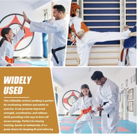 PRITOK Álló Boxzsák Gyerekeknek és Felnőtteknek 160 cm - Felfújható Edzőbábu PVC Anyagból, Légpumpával, Kickbox, Karate és Taekwondo Gyakorl 6