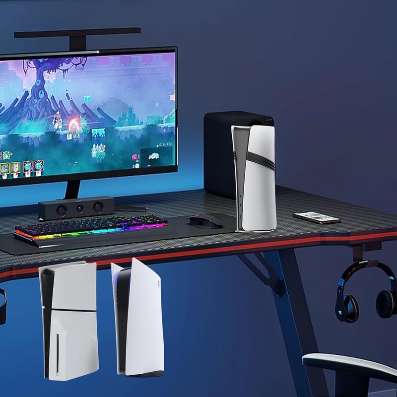 PRITOK PlayStation 5 Állvány - PS5/PS5 Slim/PS5 Pro Függőleges Tartó, Fekete