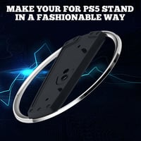 PRITOK PlayStation 5 Slim Függőleges Állvány, PS5 Slim Konzol Tartó Fekete 5