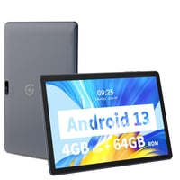 PRITOM 10-palcový Android WiFi tablet, 64 GB ROM, 1024 GB rozšíriteľné úložisko, štvorjadrový procesor, HD IPS displej, 6000 mAh batéria, dva 1
