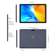 PRITOM 10-palcový Android WiFi tablet, 64 GB ROM, 1024 GB rozšíriteľné úložisko, štvorjadrový procesor, HD IPS displej, 6000 mAh batéria, dva 7