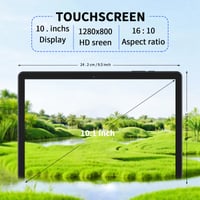 PRITOM 10-palcový Android WiFi tablet, 64 GB ROM, 1024 GB rozšíriteľné úložisko, štvorjadrový procesor, HD IPS displej, 6000 mAh batéria, dva 3