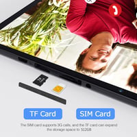 PRITOM M10 3G táblagép 10" - Android 13, 64GB, 5000mAh - fekete 2