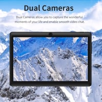 Tabletă PRITOM de 7 inchi cu Android 13, 32 GB (extensibil până la 128 GB), 3500 mAh, cameră duală, WiFi, Bluetooth, cu husă neagră 3