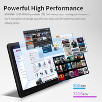Tabletă Android PRITOM de 7 inchi, 15,8 GB RAM, 32 GB stocare (extensibilă până la 512 GB), 3500 mAh, Bluetooth, WiFi, cameră duală, husă neagră 4