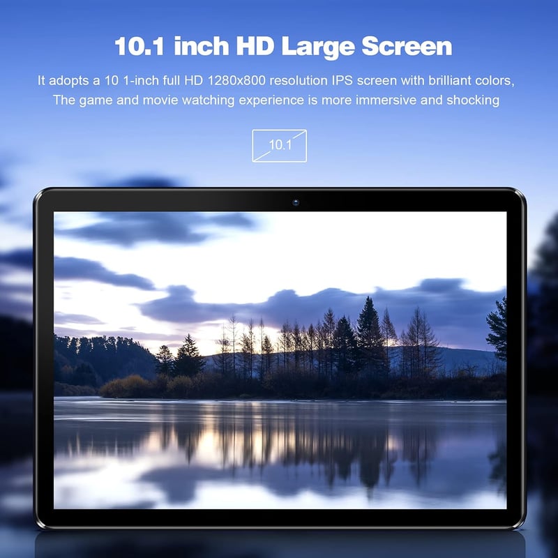 PRITOM Android 13 Tablet 64GB, HD IPS kijelző, 5000mAh, Fekete