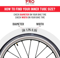 PRO BIKE TOOL Kerékpár Belső Gumi 2db Országúti és Mountainbike 6