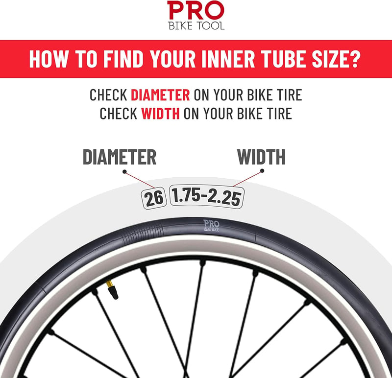 PRO BIKE TOOL Kerékpár Belső Gumi 2db Országúti és Mountainbike